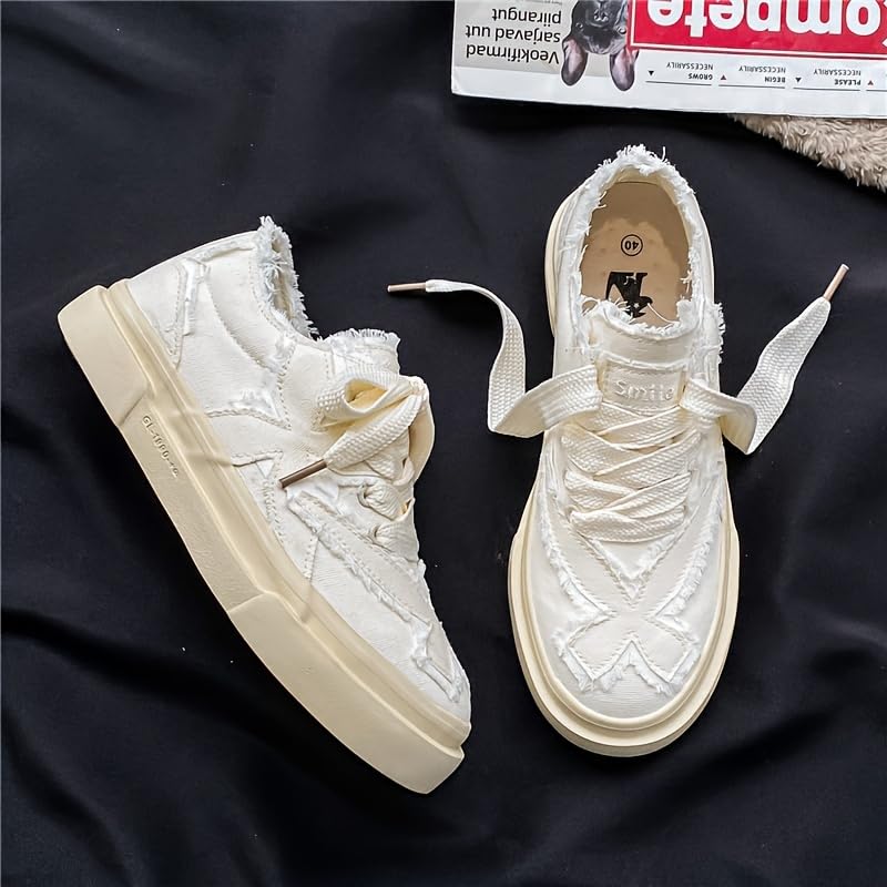 Street Style Canvas Shoes for Men - Slip-Resistant Rubber Sole with Breathable Design for Outdoor Activities2