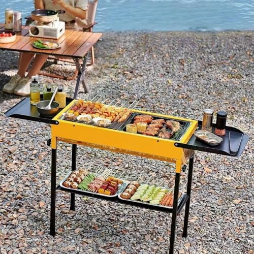 Momgla バーベキューコンロ 折りたたみ式 大型 bbq コンロ キャンプ焚き火台 8-15人用 の商品画像 5