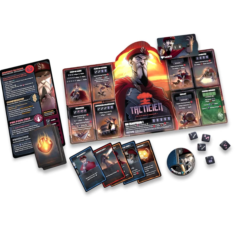 LUCKY DUCK GAMES | Dice Throne: Tacticista vs Cazadora | Juego de Mesa para Adultos y Niños | Juego de Estrategia | Combate de Dados y Poderes | 2 Jugadores | 20-40 Min | Español