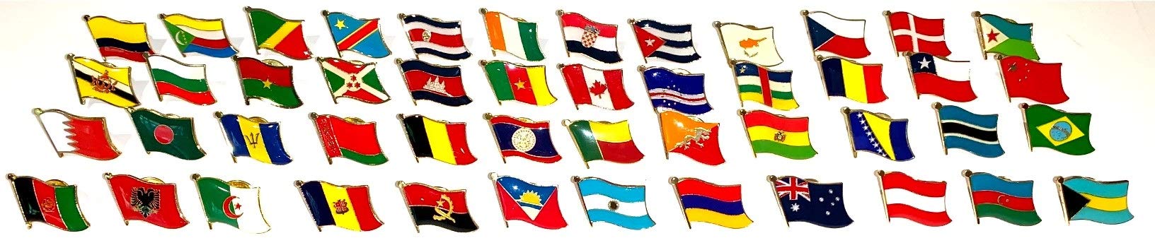 United Nations World Flag Pin Badge Set - United Nations Pin Set Contains 193 Pins, One Pin For Every International Country in The United Nations - Image 3