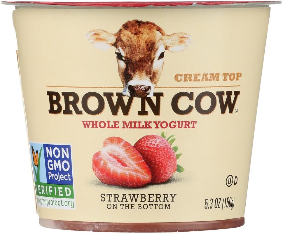 Cream Top Yogurt, Strawberry, 5.3 Ounce (Pack of 12)