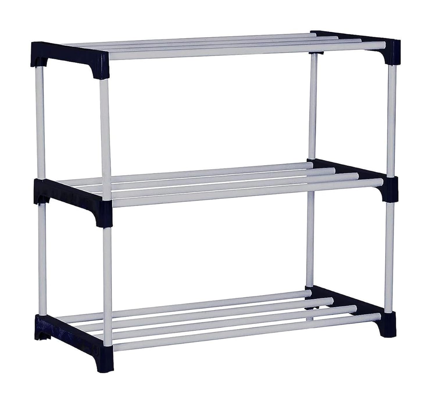 LOTSPEK 3 Layer Bookshelf for Home Library, Books Stand| Book Rack for Study Room| Book Stand Shelf 3 Layer Plactic Rack(Black-3 Book Shelves) (Black, Plastic Plastic Pipe) LOTSPEK 3 Layer Bookshelf for Home Library, Books Stand| Book Rack for Study Room| Book Stand Shelf 3 Layer Plactic Rack(Black-3 Book Shelves) (Black, Plastic Plastic Pipe)