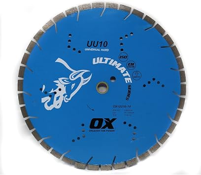 OX Tools OX-UU10-14 Ultimate Universal/Hard 14" Diamond Blade, 1" - 20 mm Bore