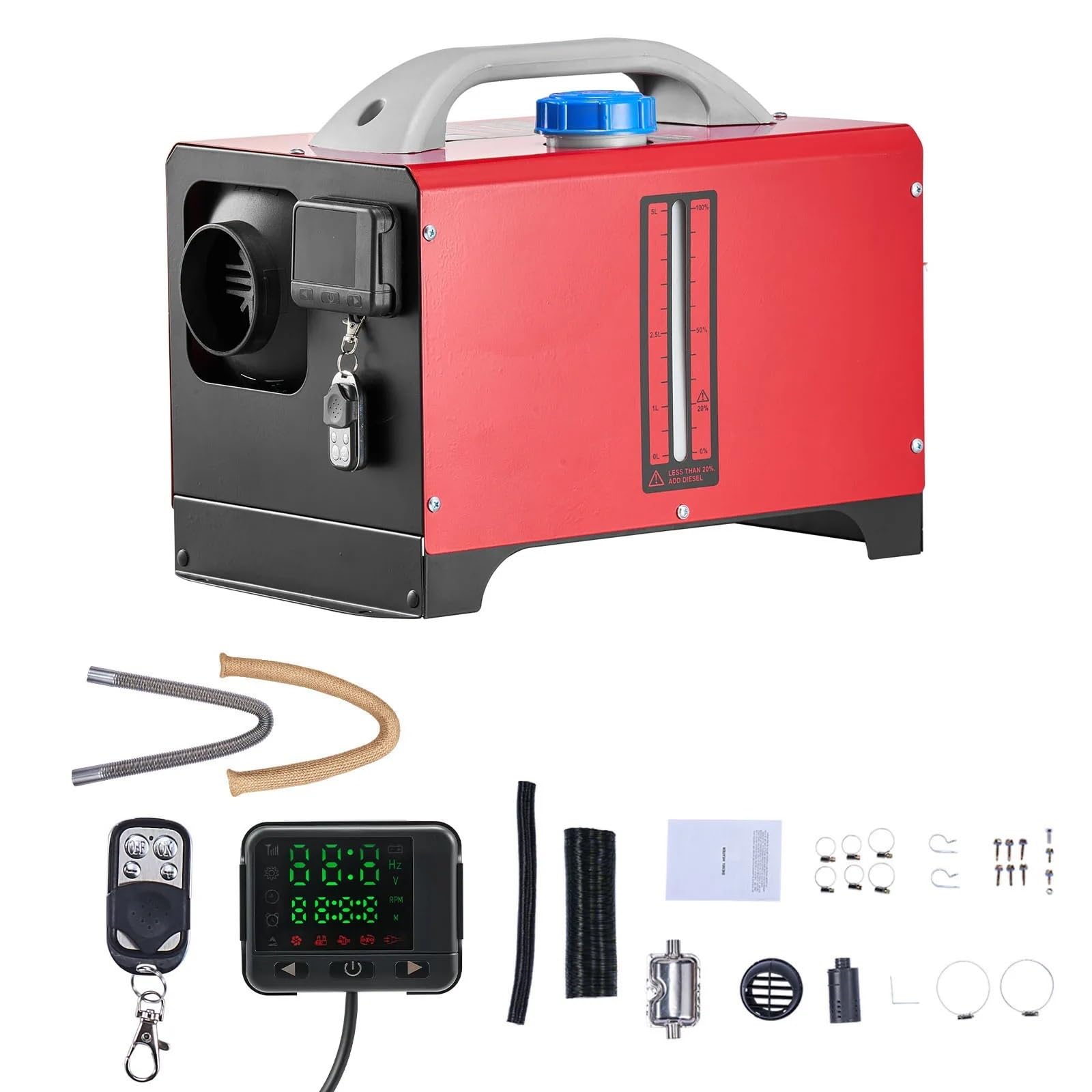 nagrzewnica powietrza Ogrzewacz powietrza Do olej napędowy 8 kW DC12-24 V, ogrzewanie postojowe Do olej napędowy ze zdalnym sterowaniem i funkcją podgrzewania wstępnego(Horizontal)