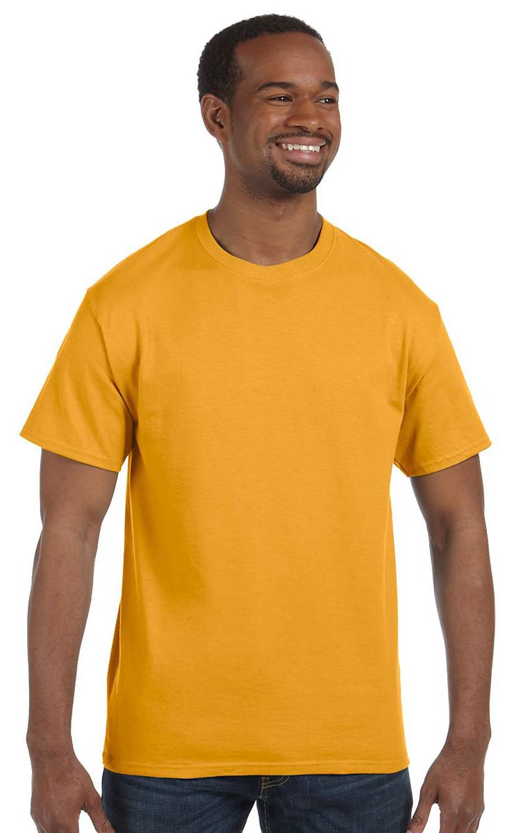 Gildan Mens Heavy Cotton Short Sleeve T-Shirt (2XL) (Gold)