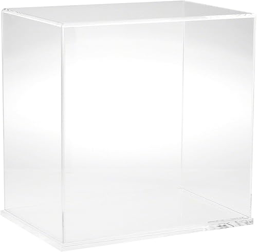 Miniatura 8 de Plymor Vitrina de acrílico transparente con base negra (parte trasera de espejo), 12 pulgadas de ancho x 8 pulgadas de profundidad x 12 pulgadas de