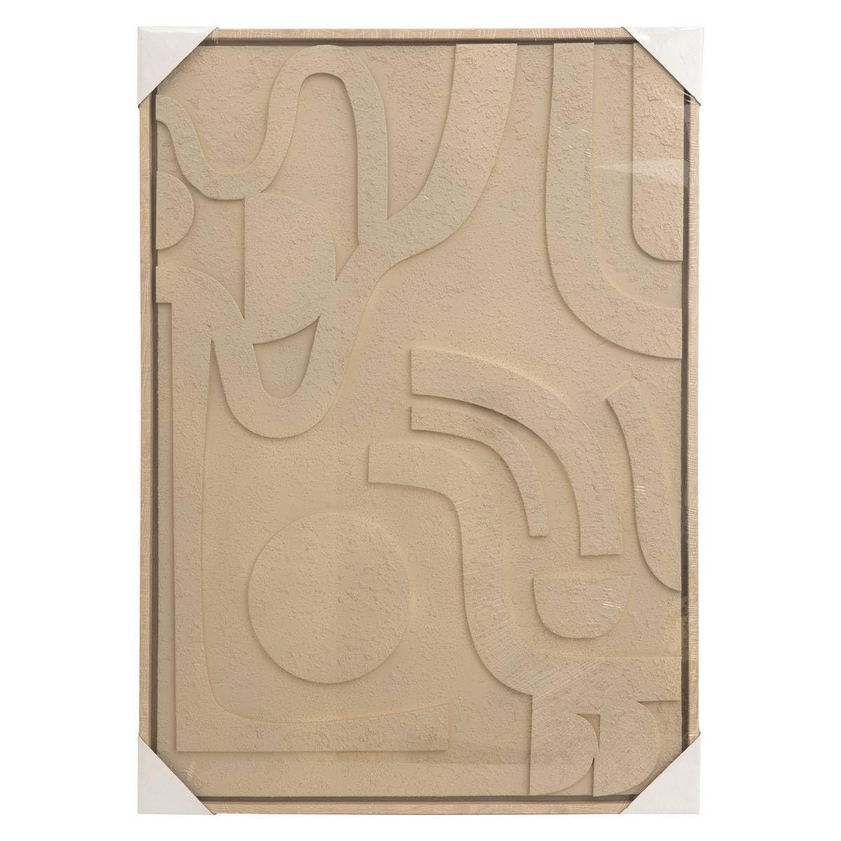 Atmosphera - 3D-wanddeko Azra beige 50x70cm