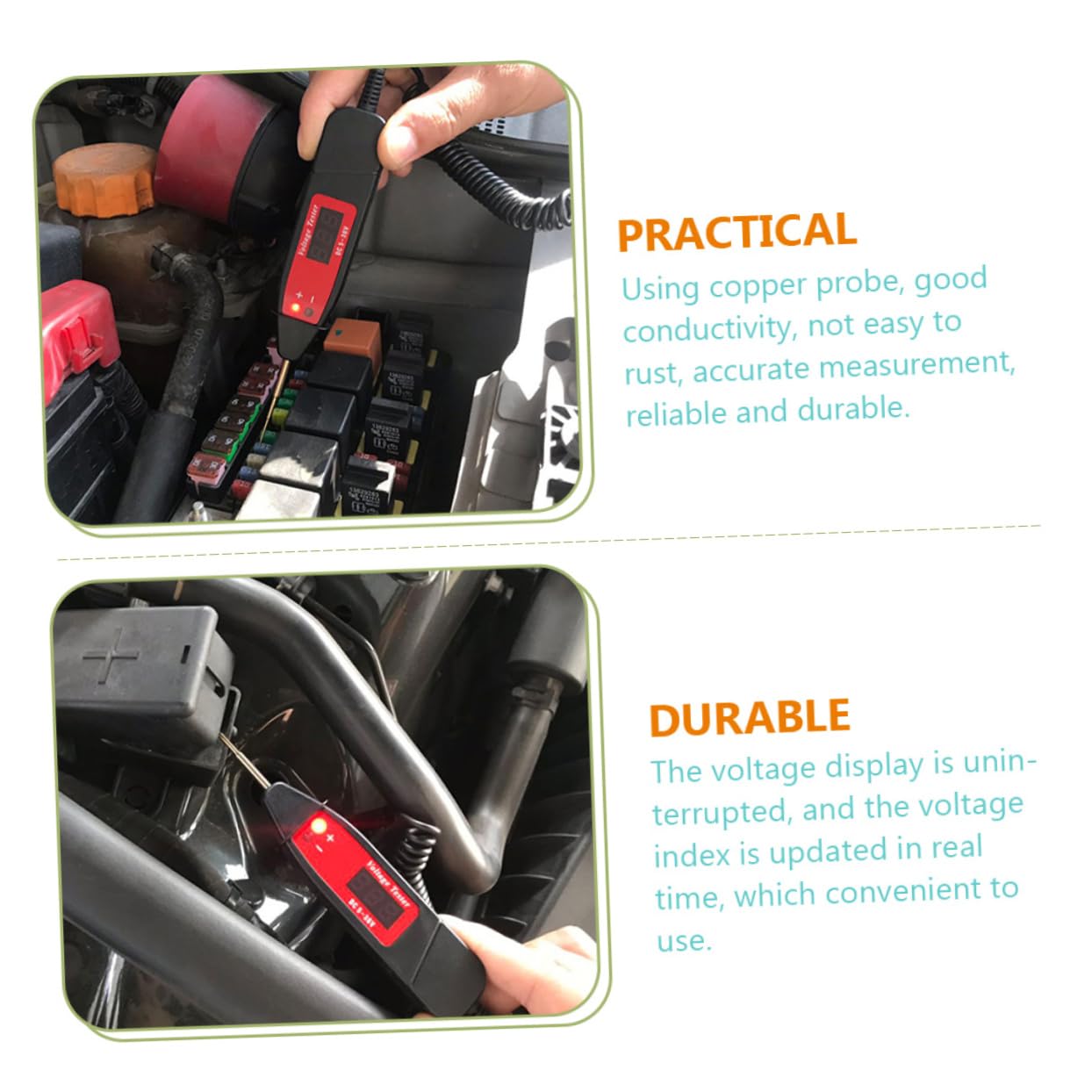 Penna Tester Elettrica DOITOOL 2pezzi Tester Elettrico Per Auto Con Display Digitale O 596488 - 4