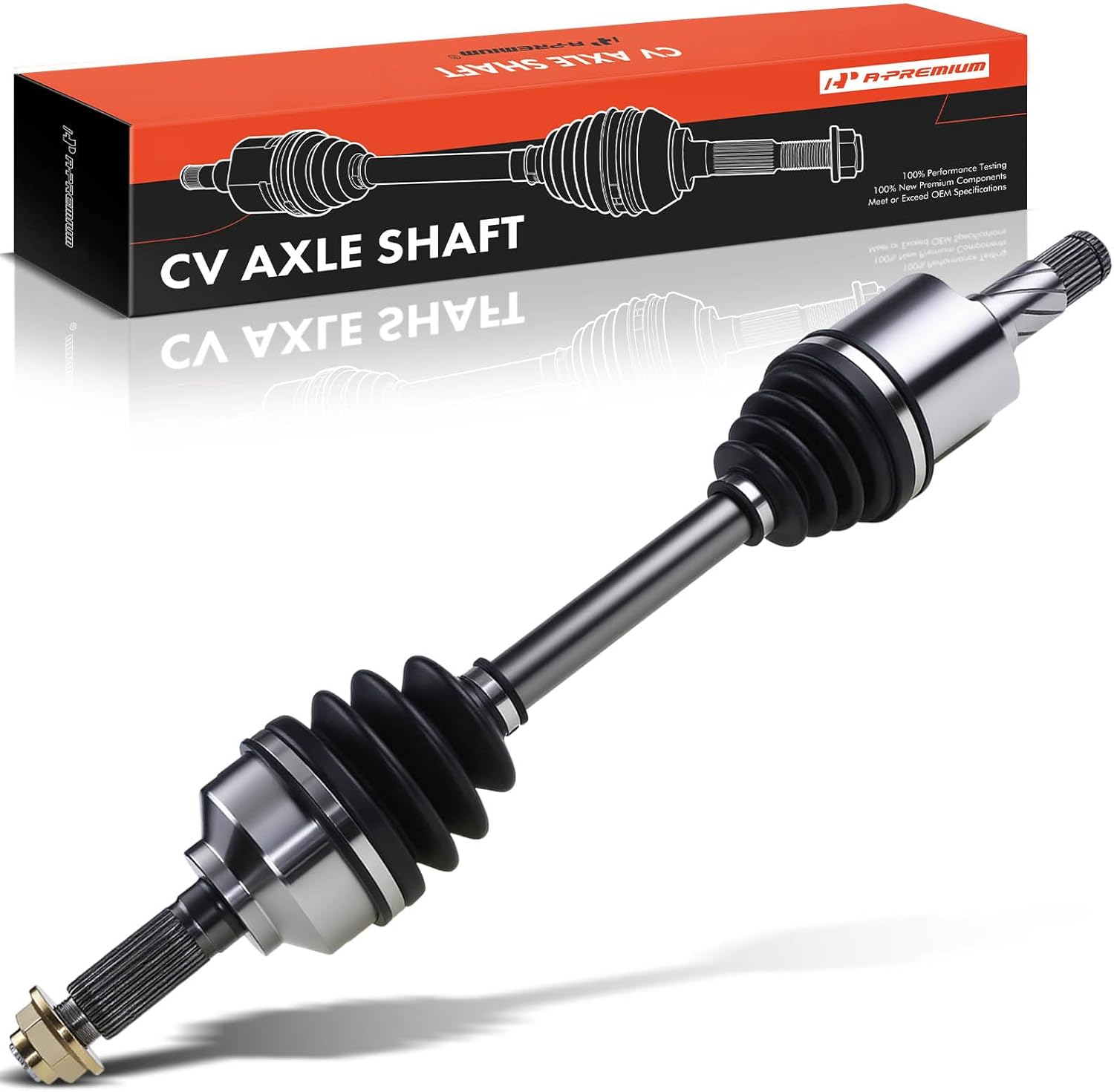 A-Premium CV Axle Shaft Assembly Compatible with Kia Sorento 2003-2009 V6 3.3L 3.5L 3.8L 4WD, Front Left Driver Side, Replace# 495003E000