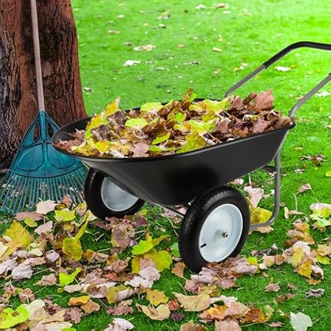 Pure Garden 2-Wheel Wheelbarrow Cover