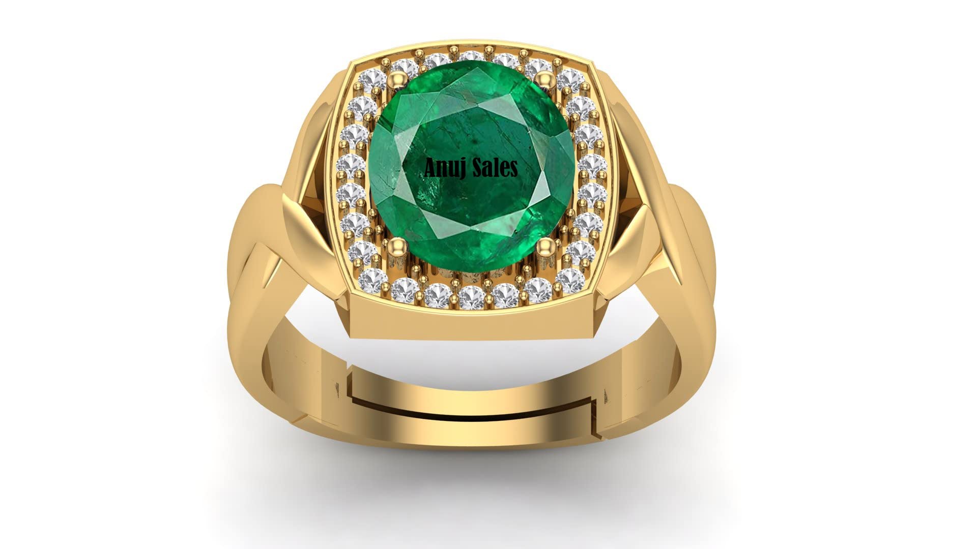 Stone Place 15.25 Ratti Certified Precious Emerald Ring Adjustable Panna Gemstone Gold Plated Ring Astrological Purpose for Men and Women (B09YS1RVQC) Amazon Price History, Amazon Price Tracker