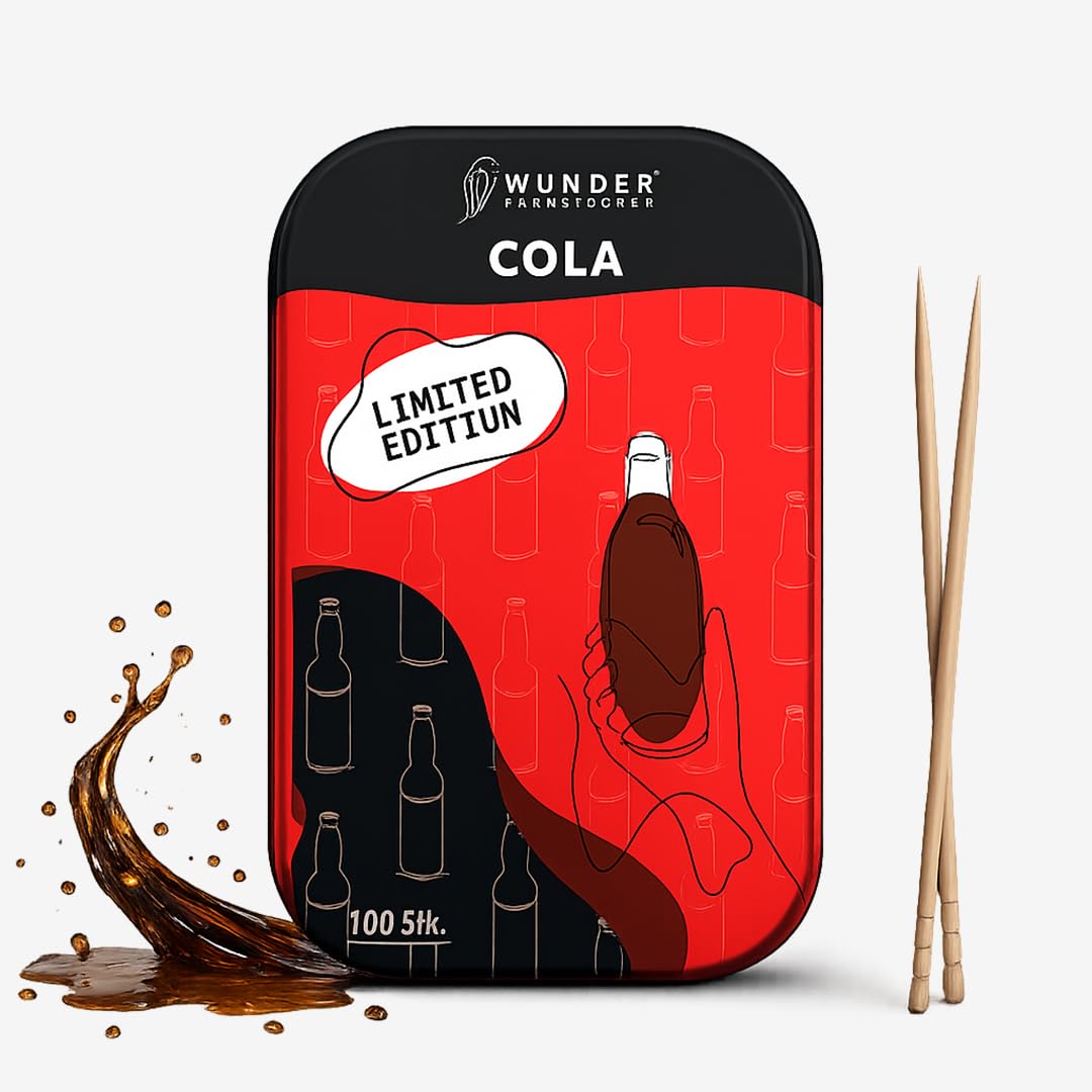 Wonder Toothpick Flavored Toothpicks Cola - Helps with Quit Smoking and Bad Habits - Stop Nail Biting - Fresh Breath - Teeth Cleaning On the Go - Nicotine Free - Sugar Free - Vegan - Kosher