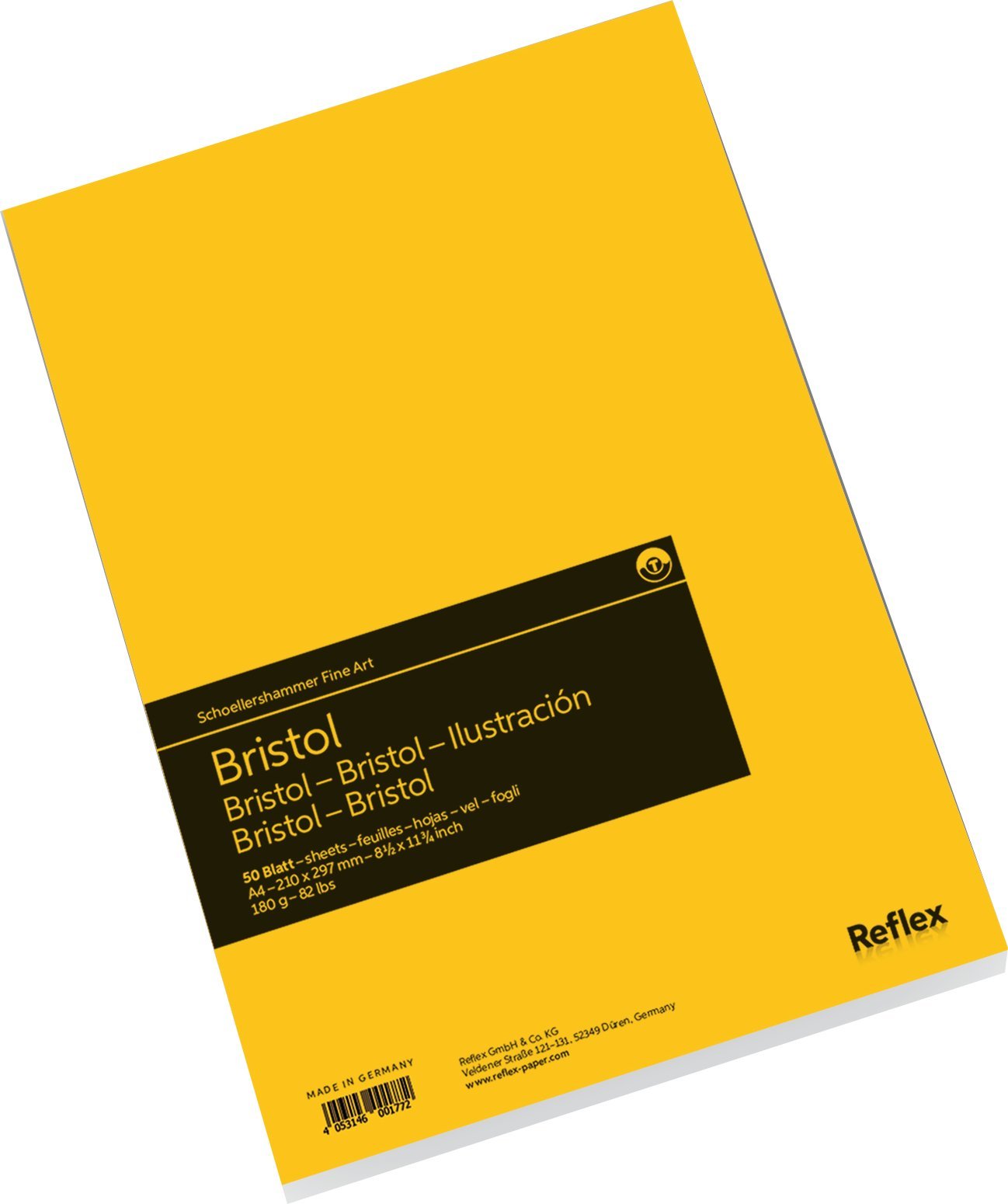 SchoellershammerBristol Paper Pad A4, 50 Sheets, 180gsm Paper, White VF5004290