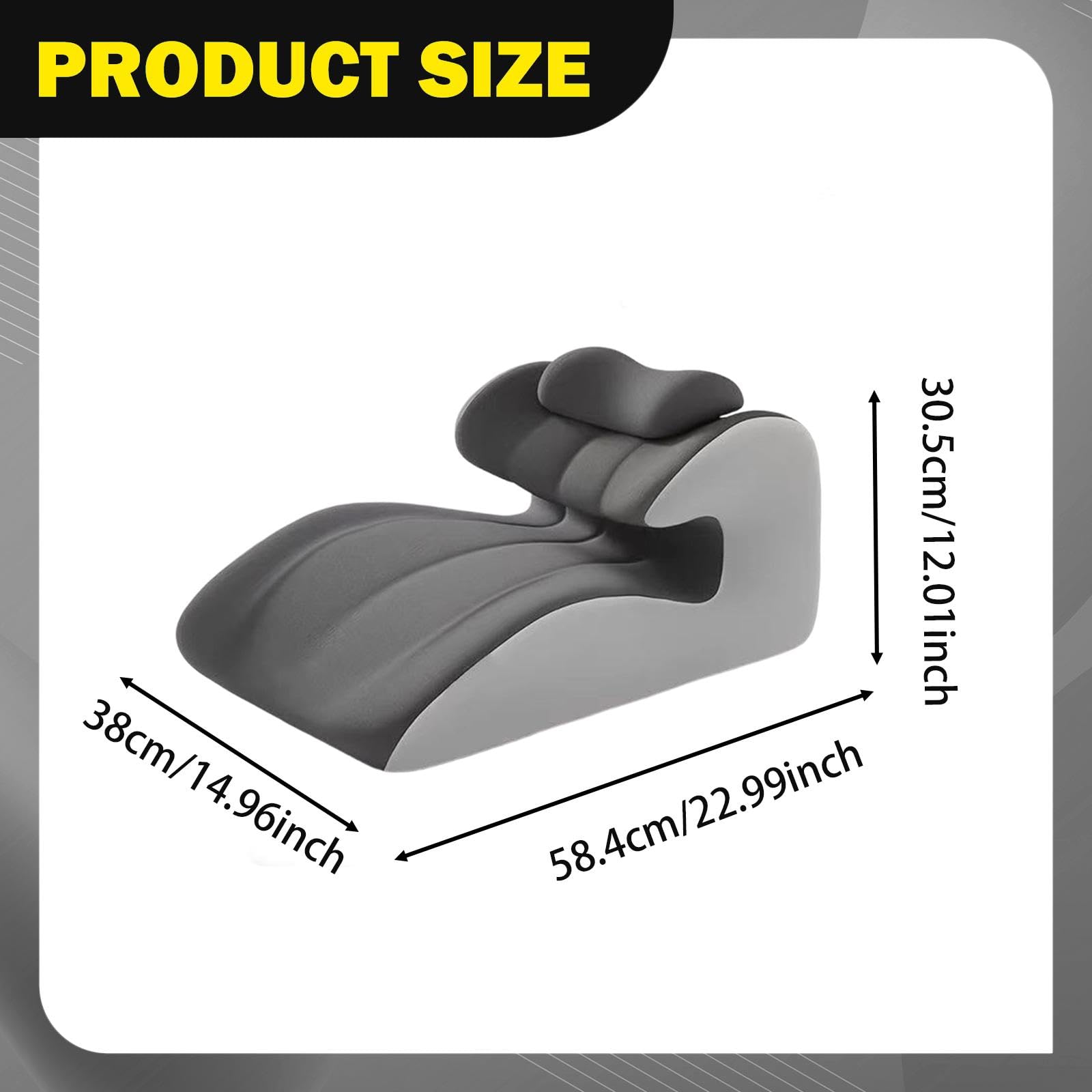 Almohada para Piernas, Cojín para Tumbarse en La Cama, Moderno, para Hombres Y Mujeres, Reposapiés, Elevador, Versátil, para Cuello, Piernas Y, Gris Claro Y Oscuro, tal como se describe
