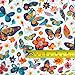 Joocolor 100% Cotton Fabric Butterfly Design by The Yard for Quilting Sewing Crafting (JC-006)