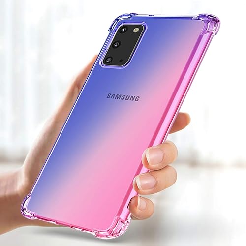 Miniatura 5 de Funda para Samsung S20, Galaxy S20 5G Linda, Gradient Delgada Antiarañazos Suave Claro TPU Funda a prueba de golpes para Samsung Galaxy S20