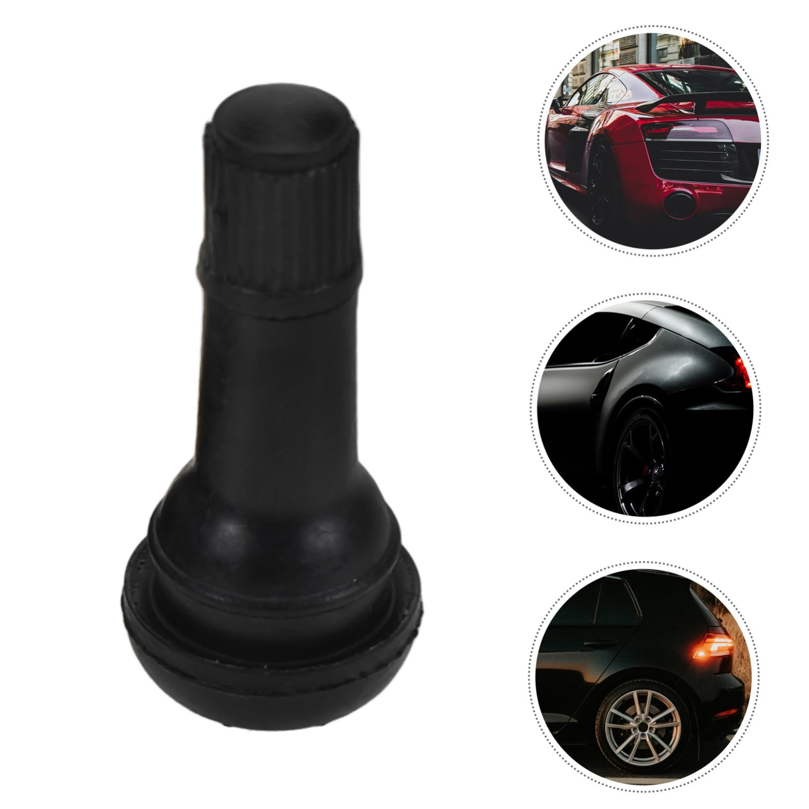 100 Stück Gummi Reifenventile Universalventile mit Hoher Abdichtung und Einfacher Montage Langlebige Gummiventile für Auto Reifen mit Verschleißschutz und Temperaturbeständigkeit