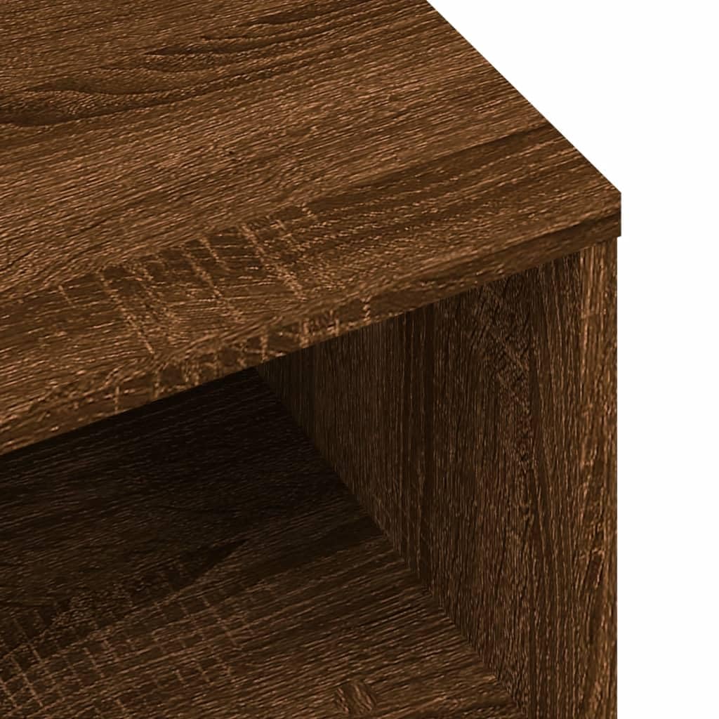 vidaXL Mobile Porta TV Rovere Marrone 80x40x40 cm in Legno Multistrato