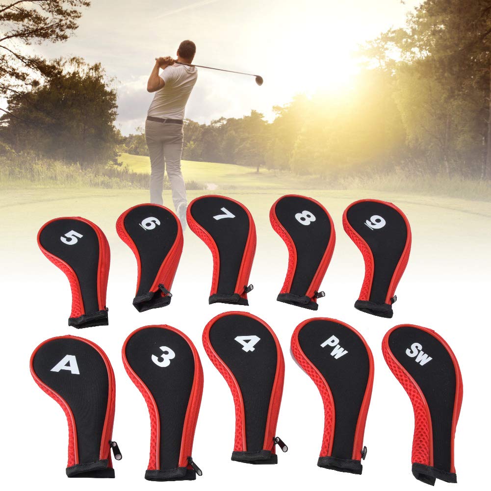 Housses de Protection pour Têtes de Club de Golf, Tissu Résistant avec Design Compact 17.5x8cm, Étui de Transport pour Amateurs de Golf, Accessoires Sport Pratique