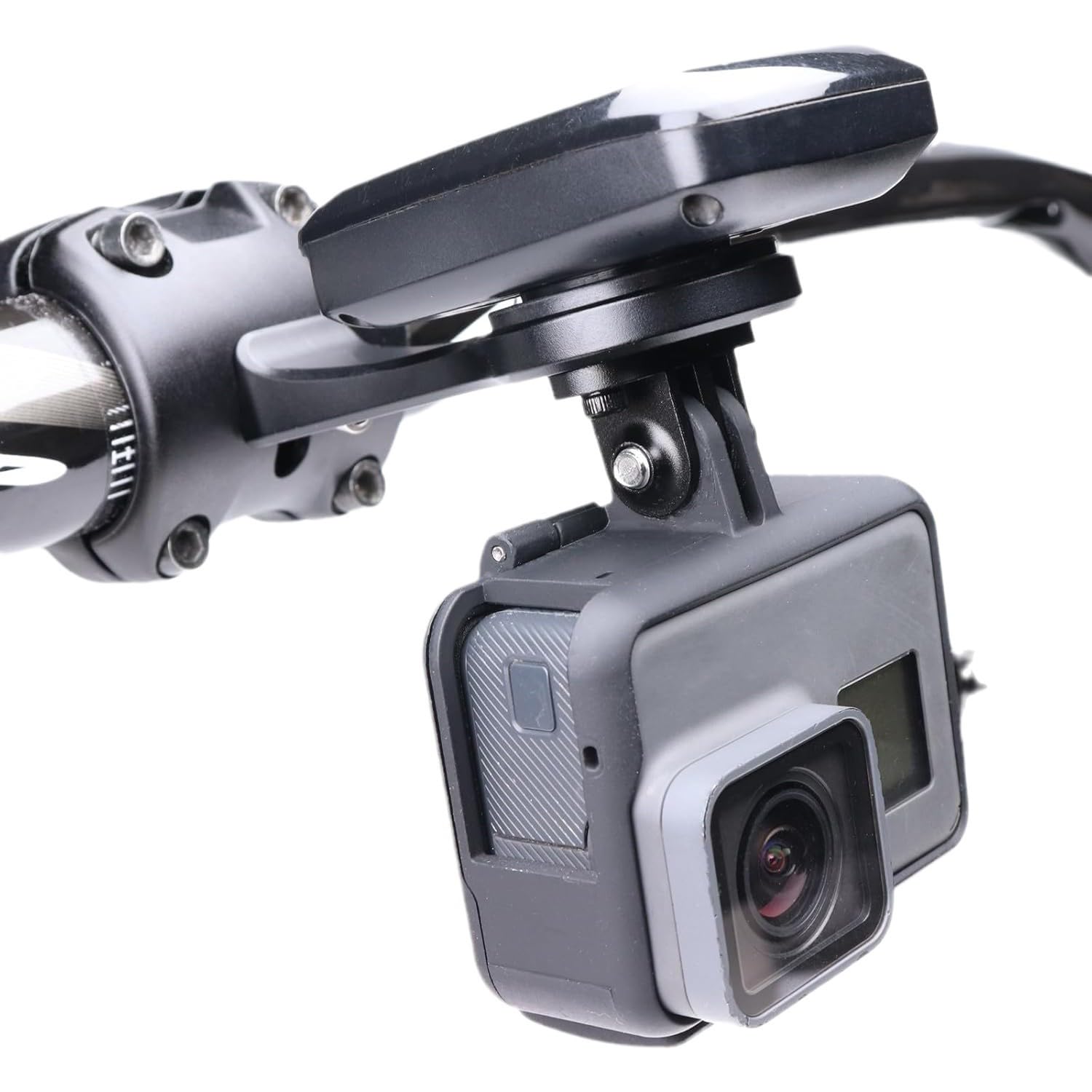 Support de vélo Compatible avec Potence spéciale Vange SL7, Out Front Combo Mount pour Garmin Edge Wahoo Elemnt et Bryton