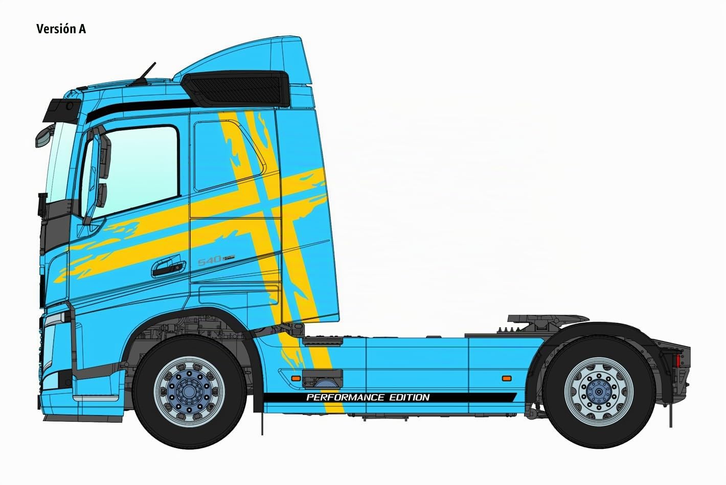 Italeri 3967 1:24 Volvo FH Low Roof - Kit, maqueta de pie, Manualidades, Hobby, encolado, Kit de plástico, Fiel al Detalle, Multicolor