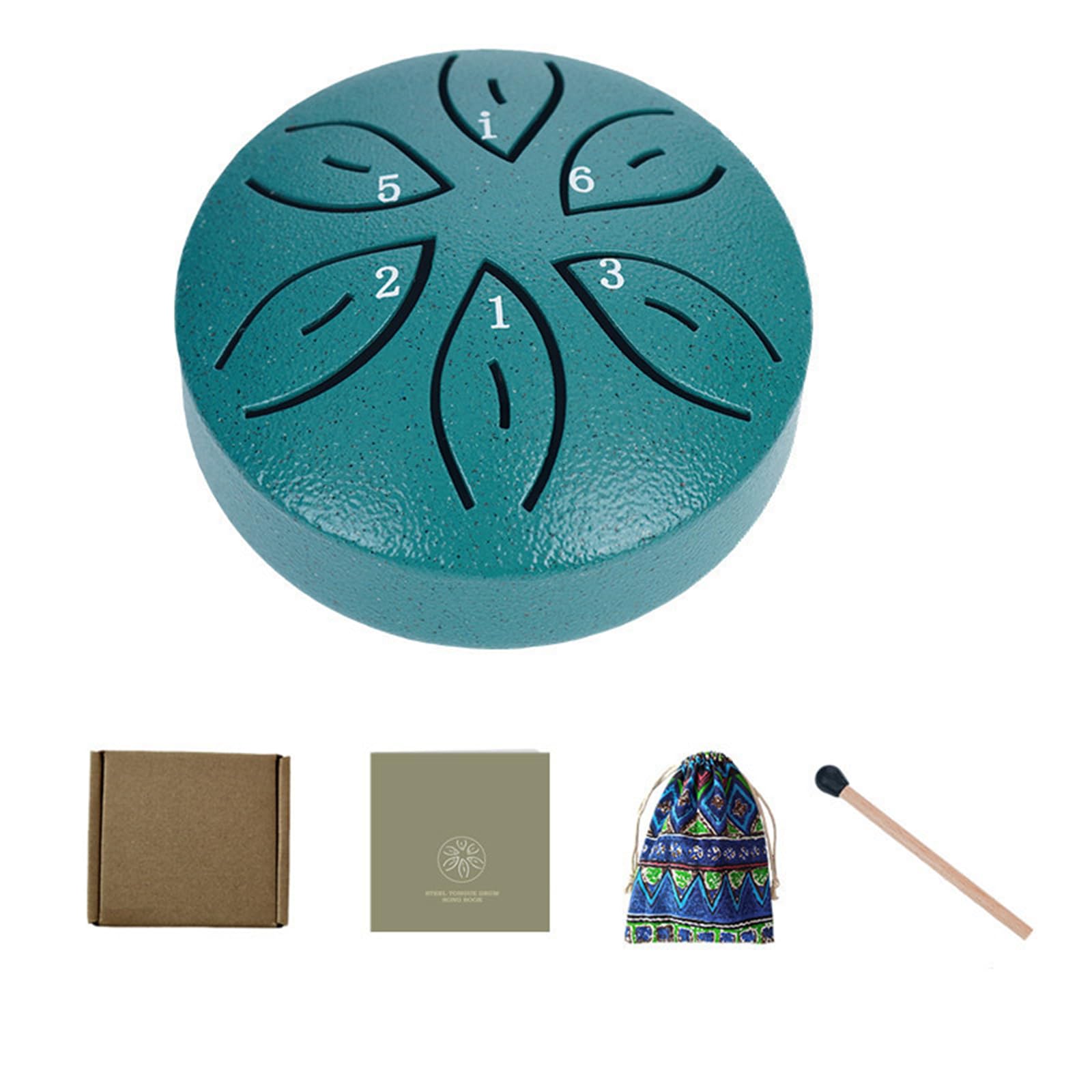QIAOLIDA 11Tone Steel Tongues Drum Small Hand Pan Drums Drumsticks Music Tambourine Drum With Accessories Instrument