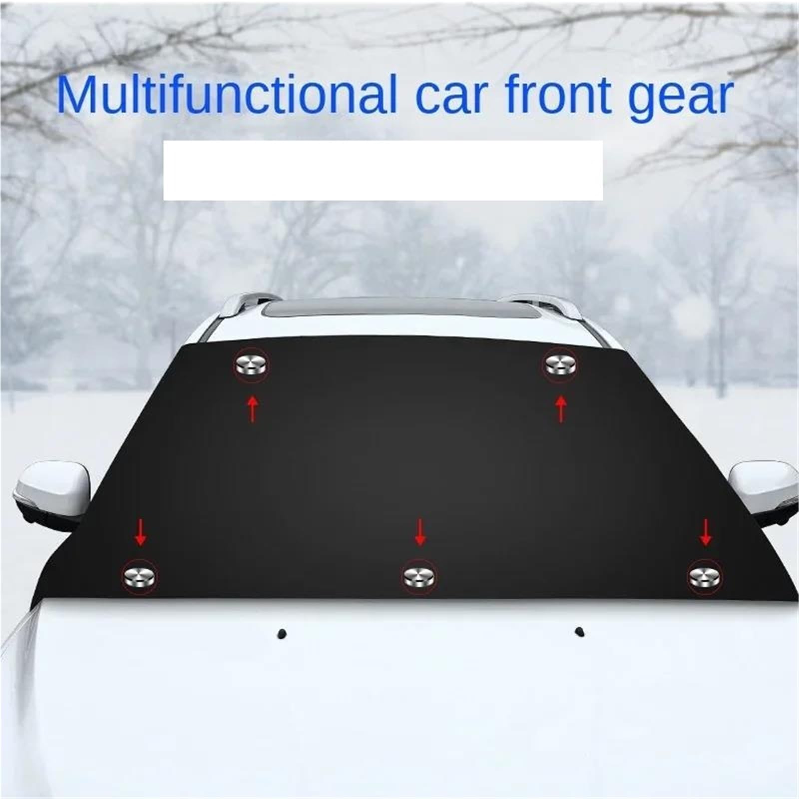 Copri Parabrezza Auto Inverno Scudo Magnetico per Neve per Auto, Protezione e Copertura Ispessita dal Sole