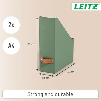 Leitz Puro Kutu Klasör 2’li Yeşil