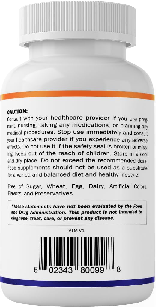 Vitamatic Vitamin B1 500 mg (Thiamine Mononitrate), 120 Capsules (2 Pack) — Amazon image 9