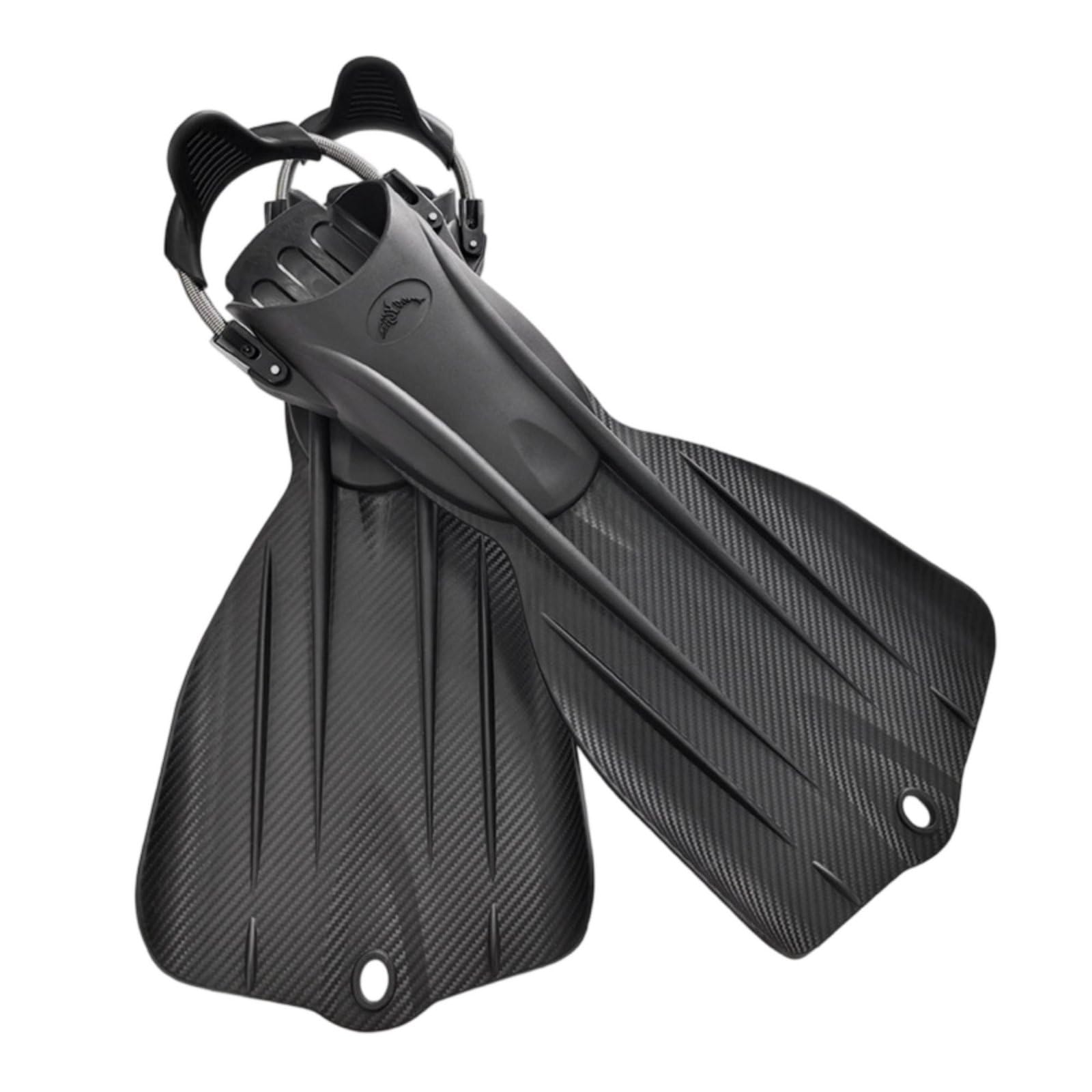Aletas de Buceo Profesionales con Largas Aletas Equipamiento con Pala Aerodinámica y Orificios de Drenaje para Control y Eficiencia de TPE y TPU
