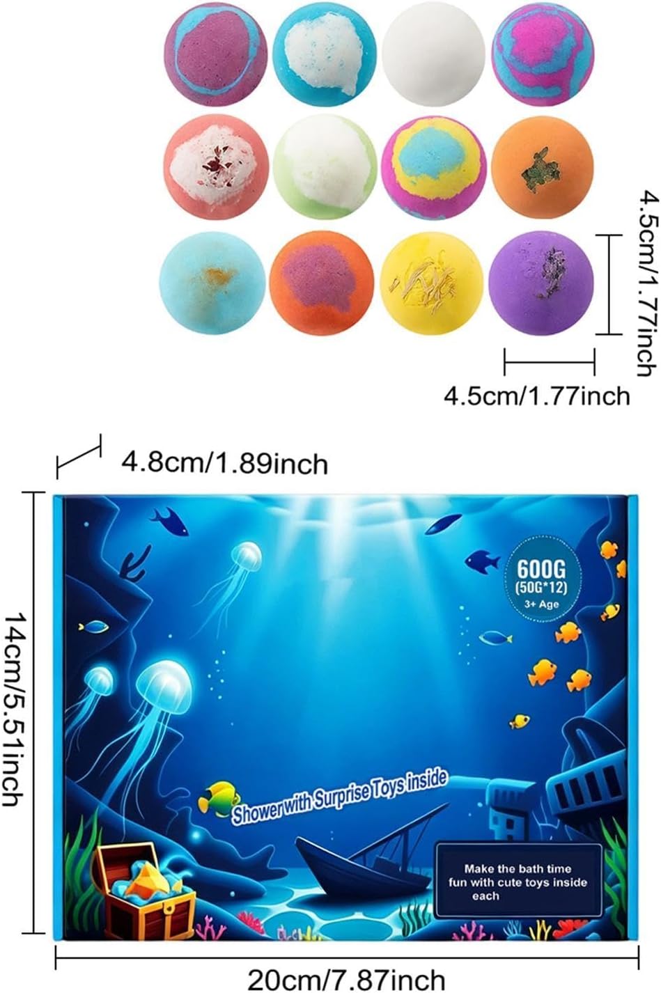 Shower Bubble,Comfortable Long-Lasting Party Favor | Shower Steamers | 4.5x4.5cm/1.77x1.77inch for Boys Girls Children Teens Women Mother Wife Girlfriend Party Relaxation Birthday Hotel Bathroom Spa