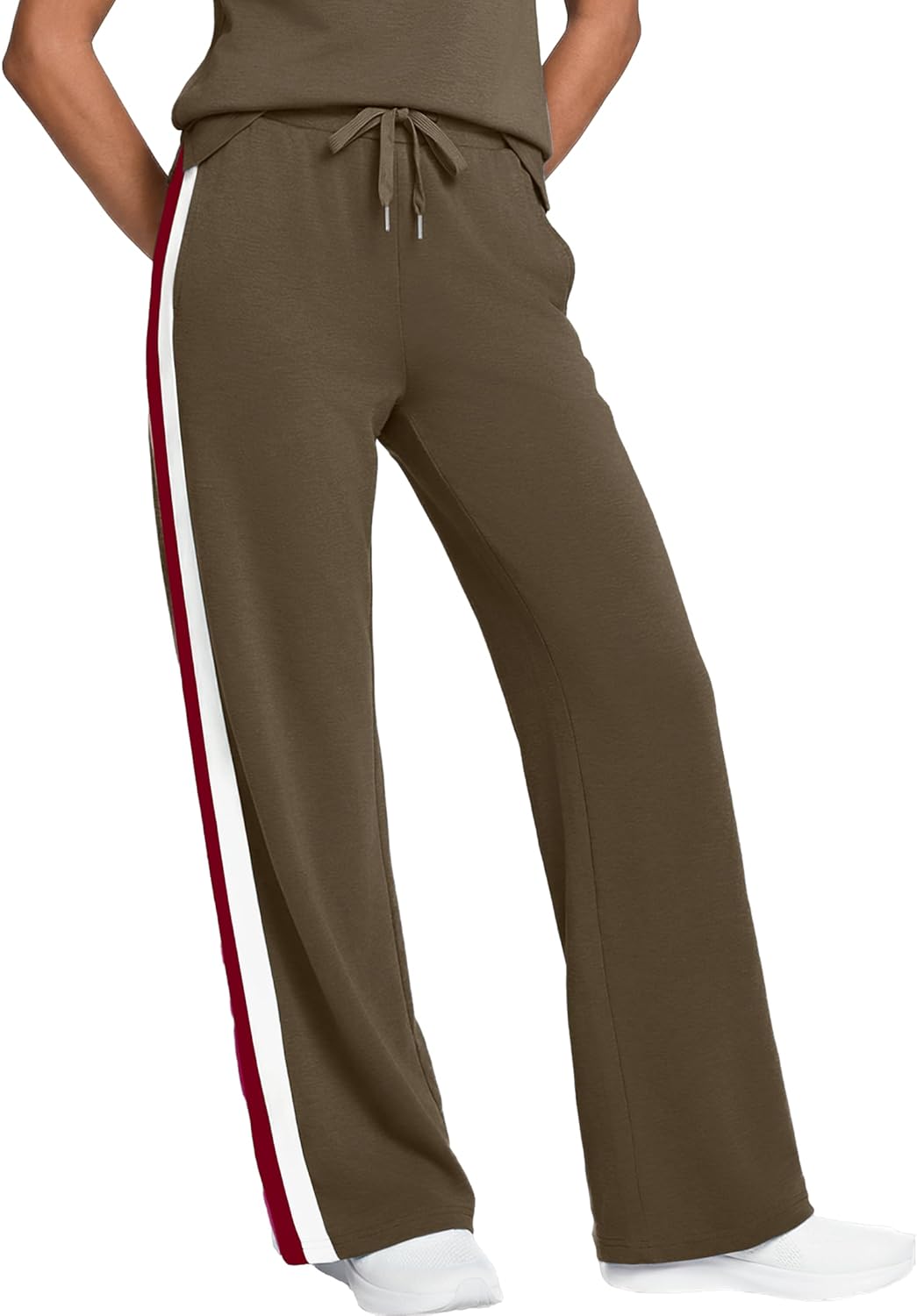 Casly Lamiit 2 Piece Lounge Set for Women 2026 Cap Sleeve Top Wide Leg Pants Sweatsuits Airport Travel Clothing Sets - Image 3