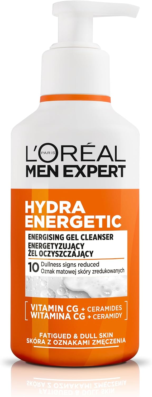 L’Oréal Paris Men Expert Hydra Energetic Energetyzujący Żel Oczyszczający do skóry z oznakami zmęczenia, 260 ml