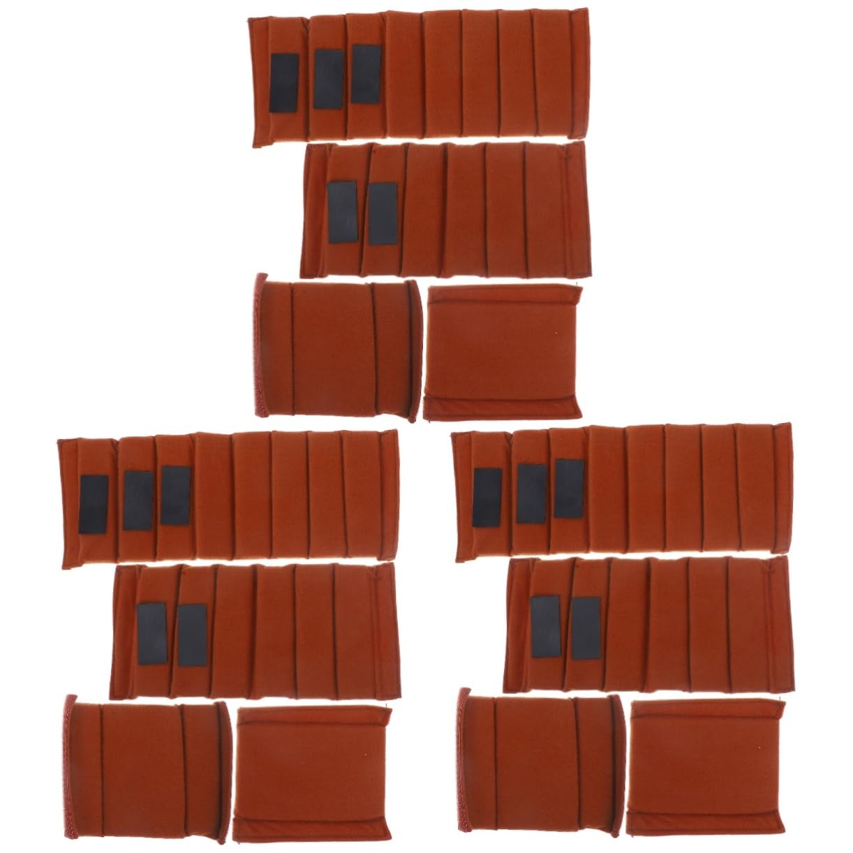 Lurrose 12piezas Divisores para Mochila De Cámara Insertos Ajustables Separadores para Accesorios Fotográficos Compatible Diversos Equipos Color Marrón