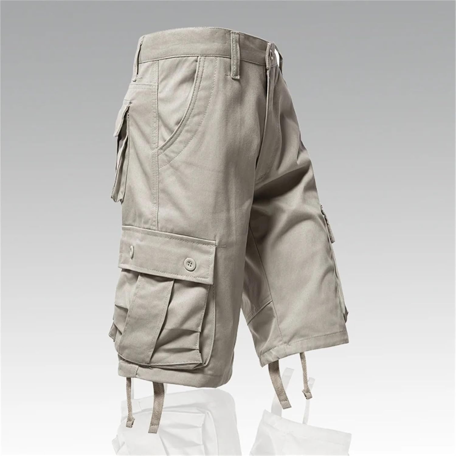 Men's Cotton Cargo Shorts Multi Pocket Half Pants Sports Casual Hiking Short Pants