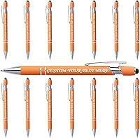 Vista 66 de 10 bolígrafos personalizados a granel, bolígrafo personalizado, bolígrafo grabado con nombre, logotipo, lápiz capacitivo para pantallas táctiles, a