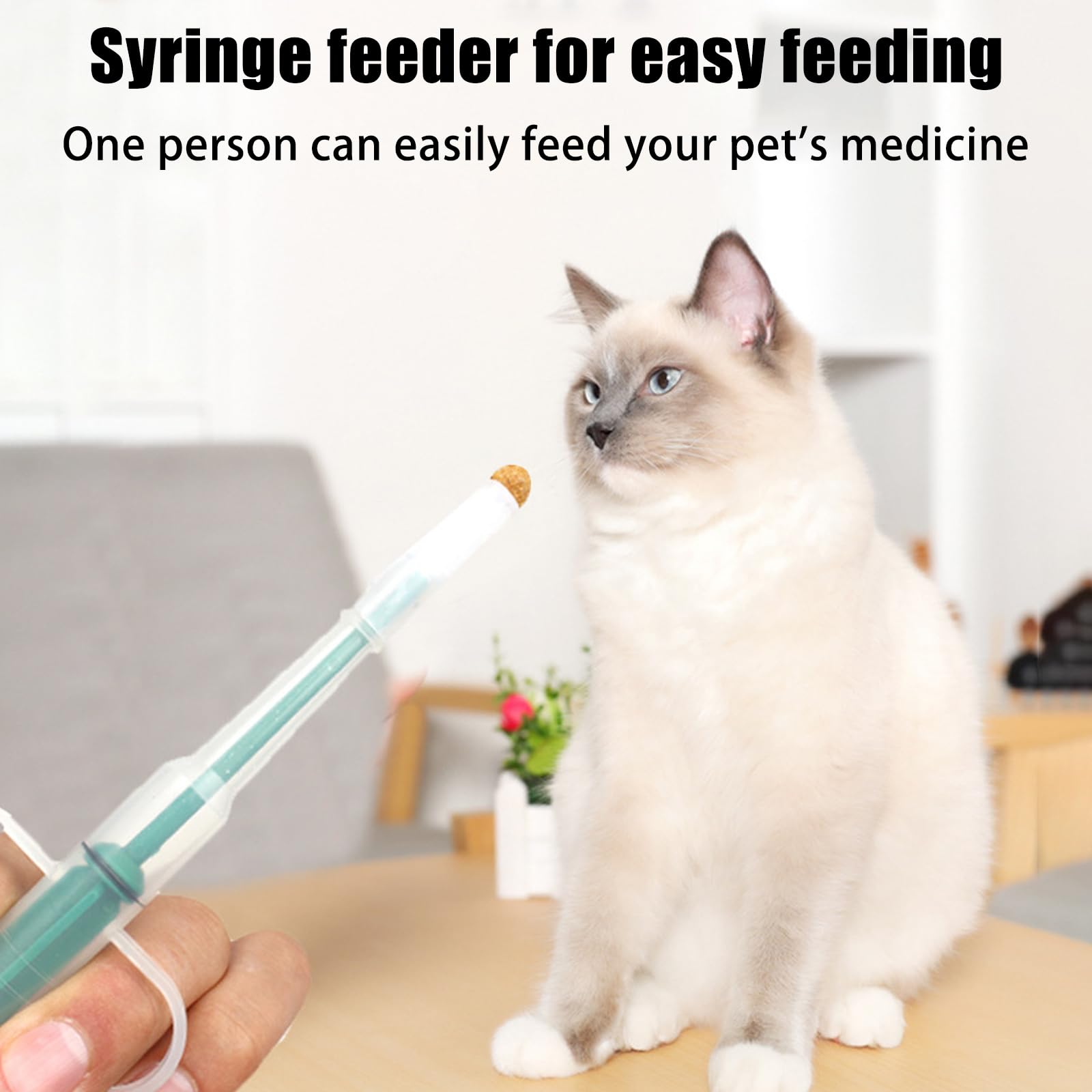 GIEEU Pet Pill Plunger Popper, 3-Pack Reusable Cat Tablet Dispenser - Image 3