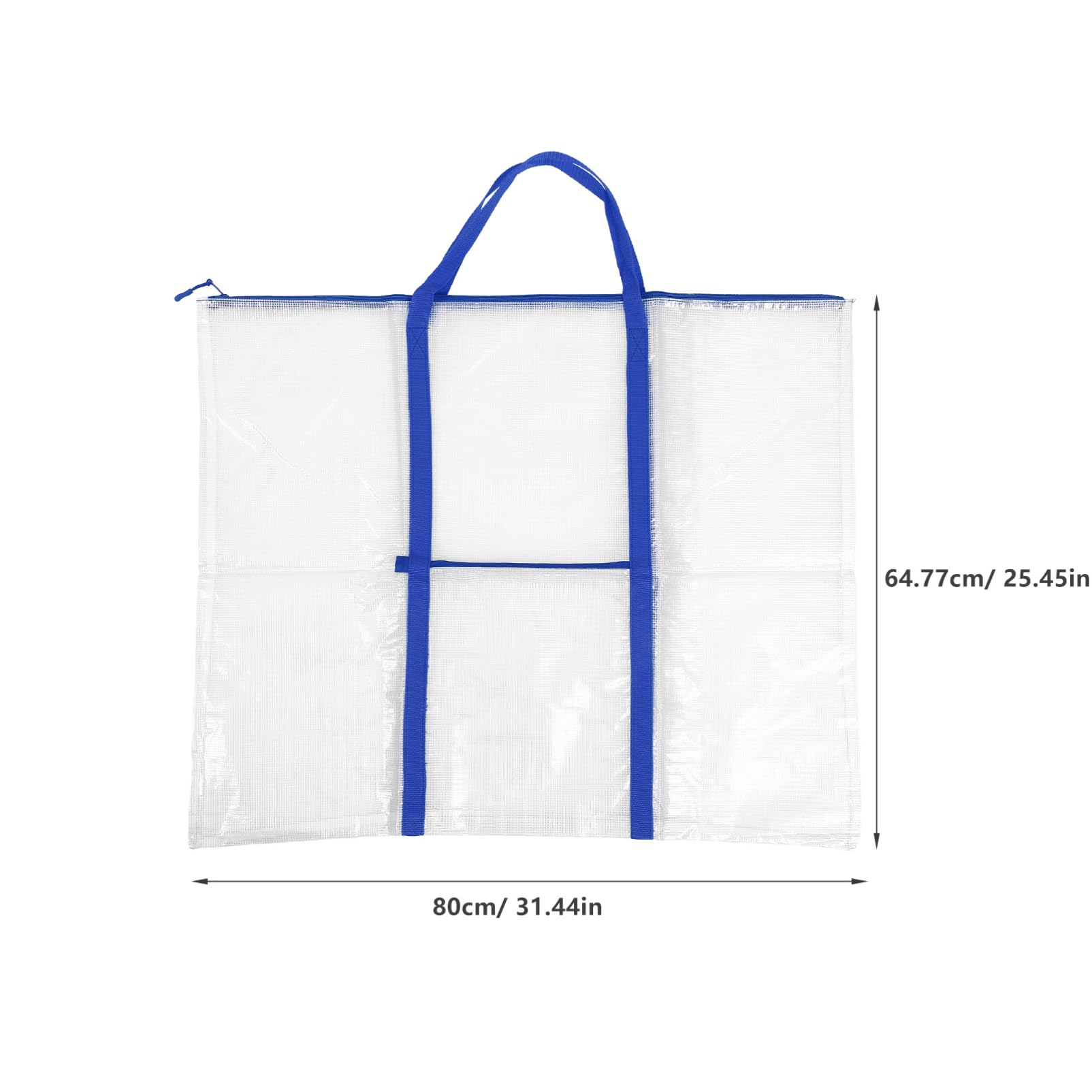 SEWACC Holding Carrier Bulletin Board Storage Bag Smooth Zipper Easy to Open Sturdy PVC for Artwork