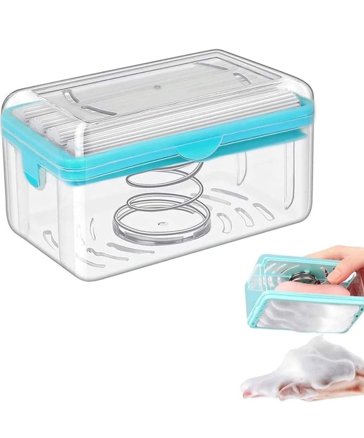 Lai Lai 2-in-1 Portable Portable Laundry Rolling Soap Box Easy Cloth Washing Soap Roller, Plastic Dispenser Case with Lid Having Roller(Pack of 1) (B0D4VNPB8S) Amazon Price History, Amazon Price Tracker