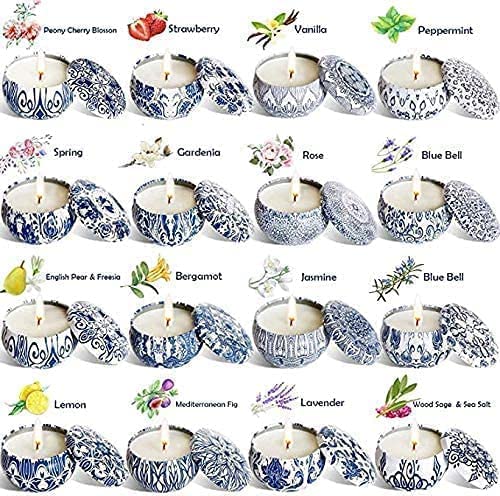 Yoroxrg 16PACK Scented Candles Gifts Set 16 Pack Soy Wax Travel Tin Jar Candles thumb #7