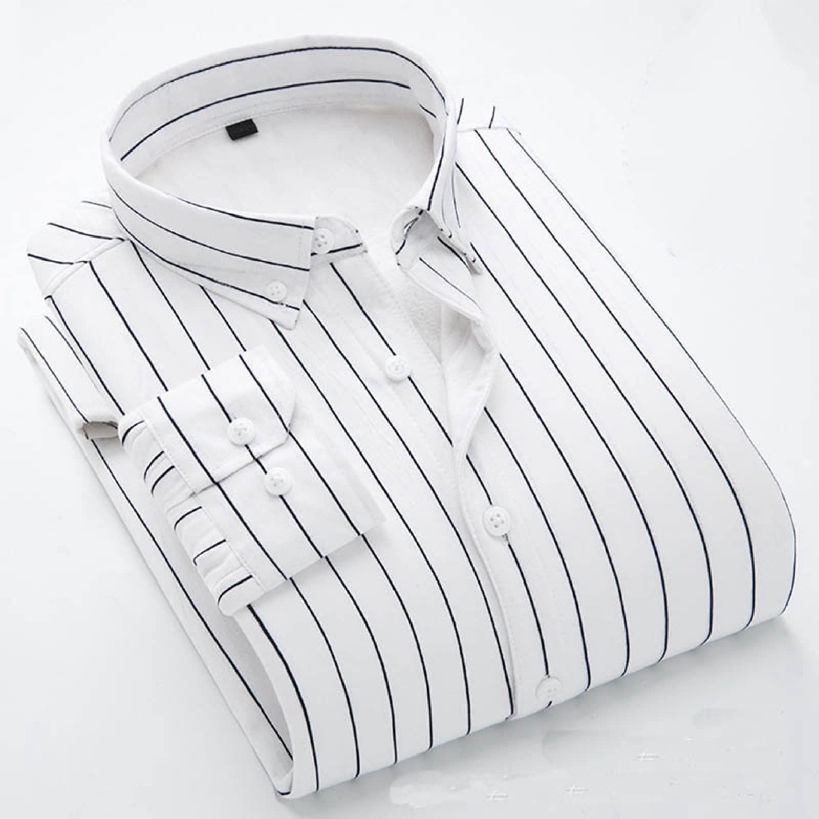 Chemise à rayures imprimées pour hommes mode hiver casual