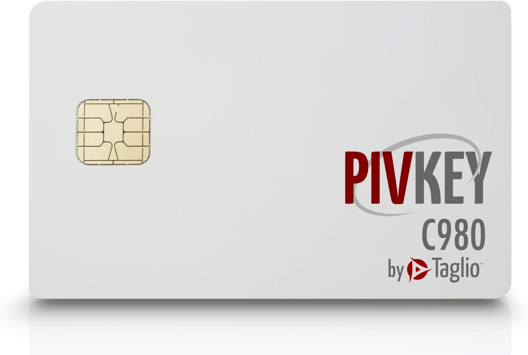 Taglio PIVKey C980 Enterprise PKI Smart Card for Authentication, Identification, Contact/Contactless Smart Card, Supports Windows PIV Drivers.