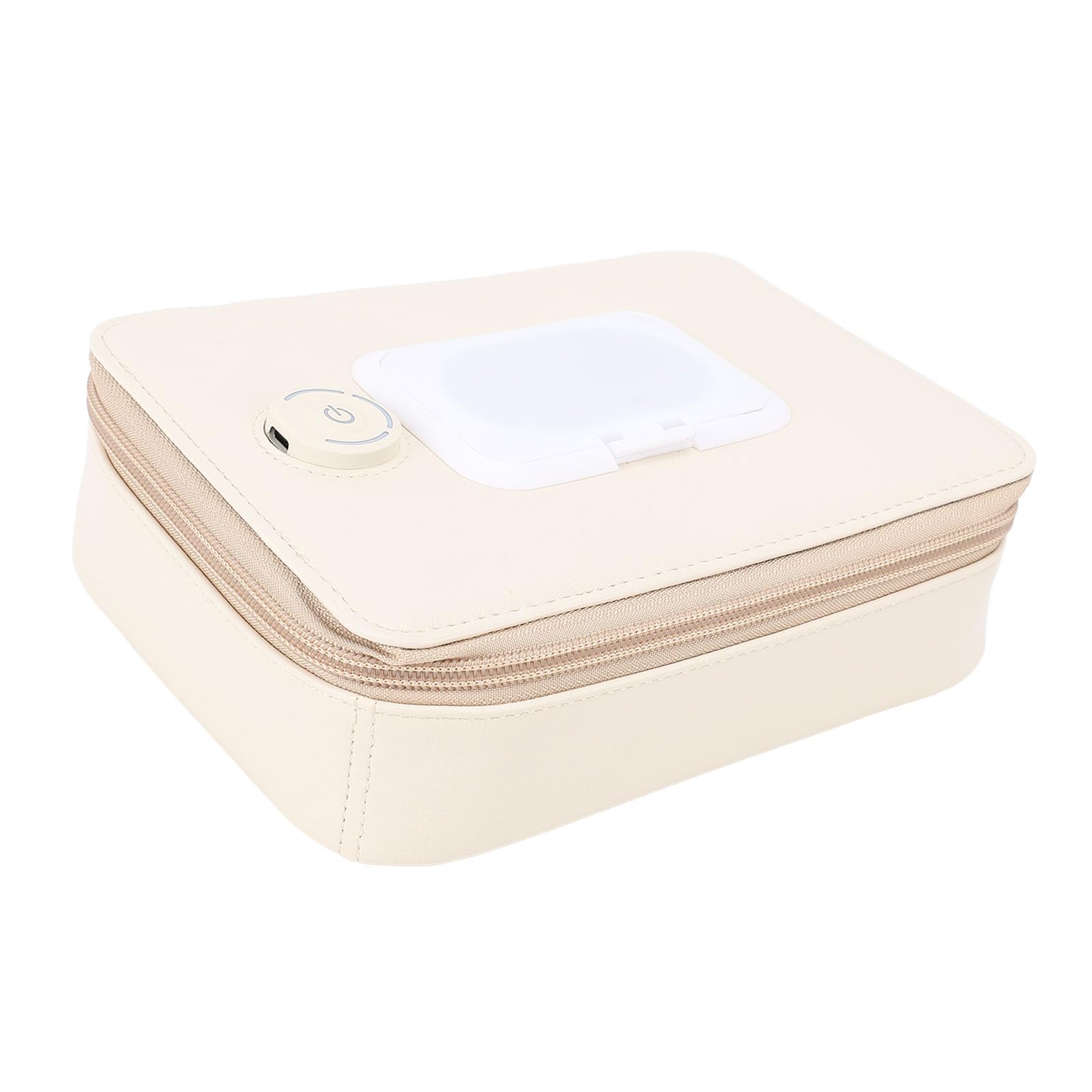 Generic Calentador de Toallitas Húmedas para Bebés Dispensador Diseño Elegante Calentamiento Constante para Uso Doméstico Cuero de PU 268 G