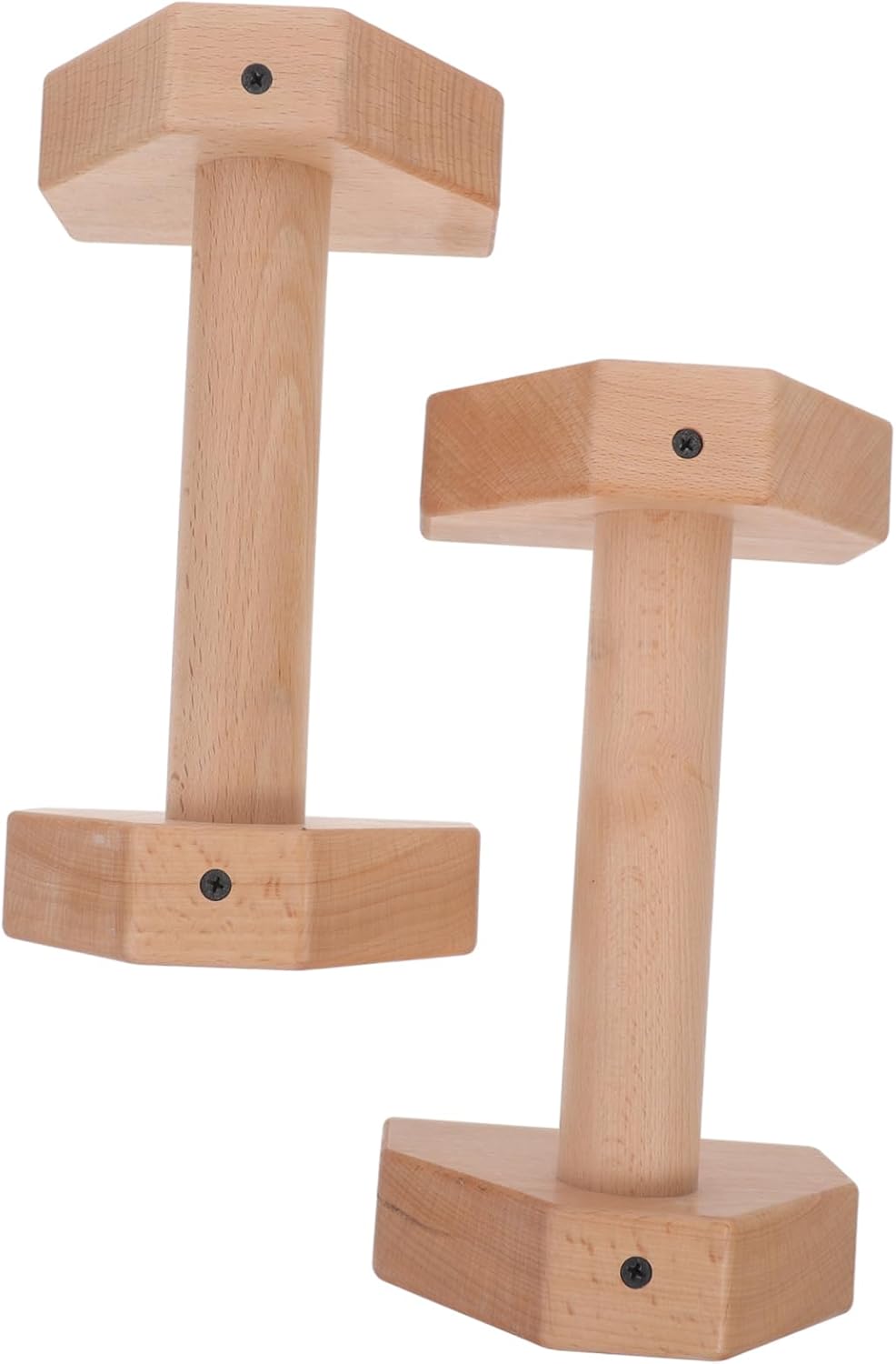 POPETPOP 2pcs Ergonomic Push-up Stand Wooden Handles Home Gym Equipment Push-up Bars for Strength Training Sturdy Safe for Abdominal Trainer