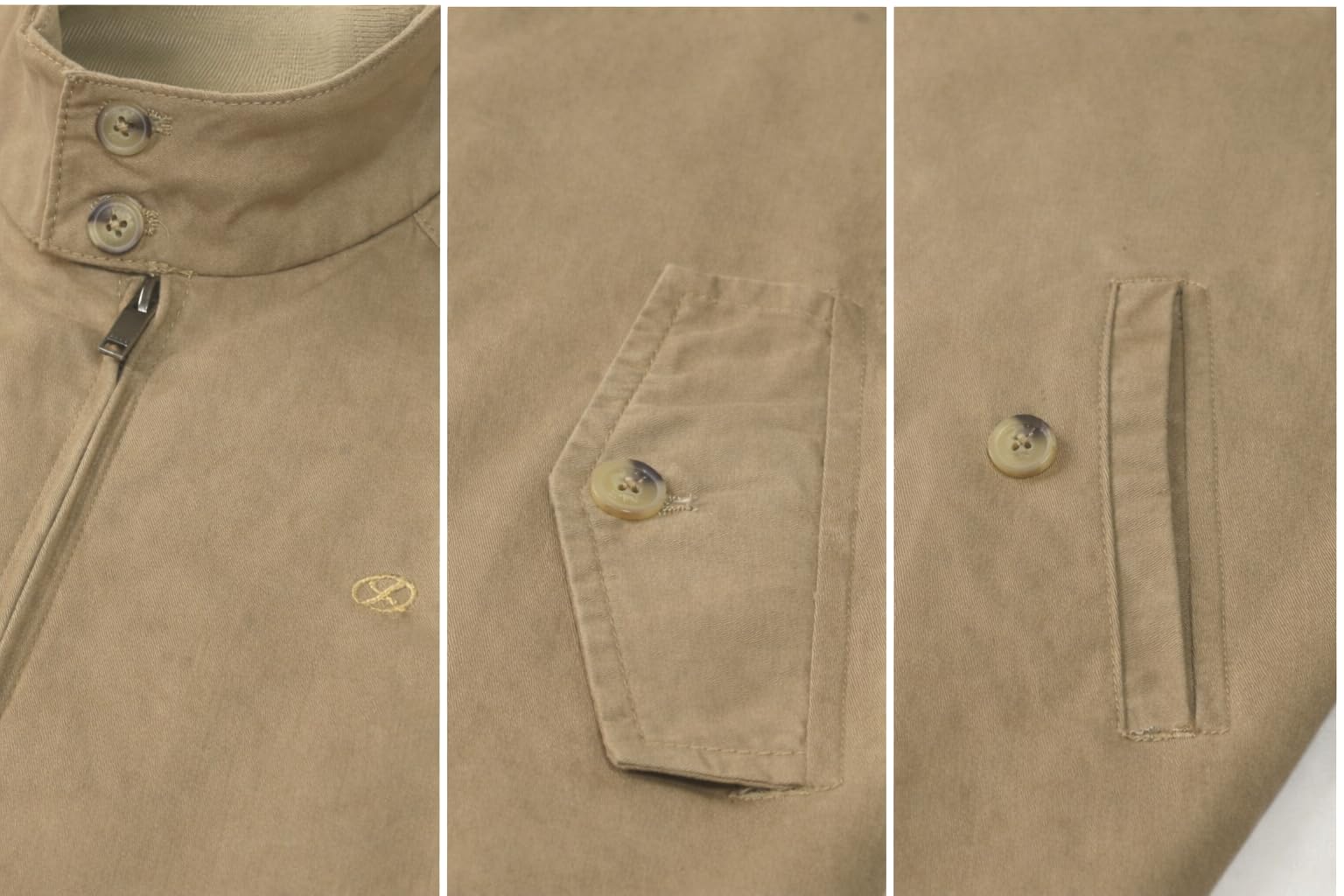 Xact Giacca Classica Harrington Cotone Transizione Uomo, Fodera Quadri