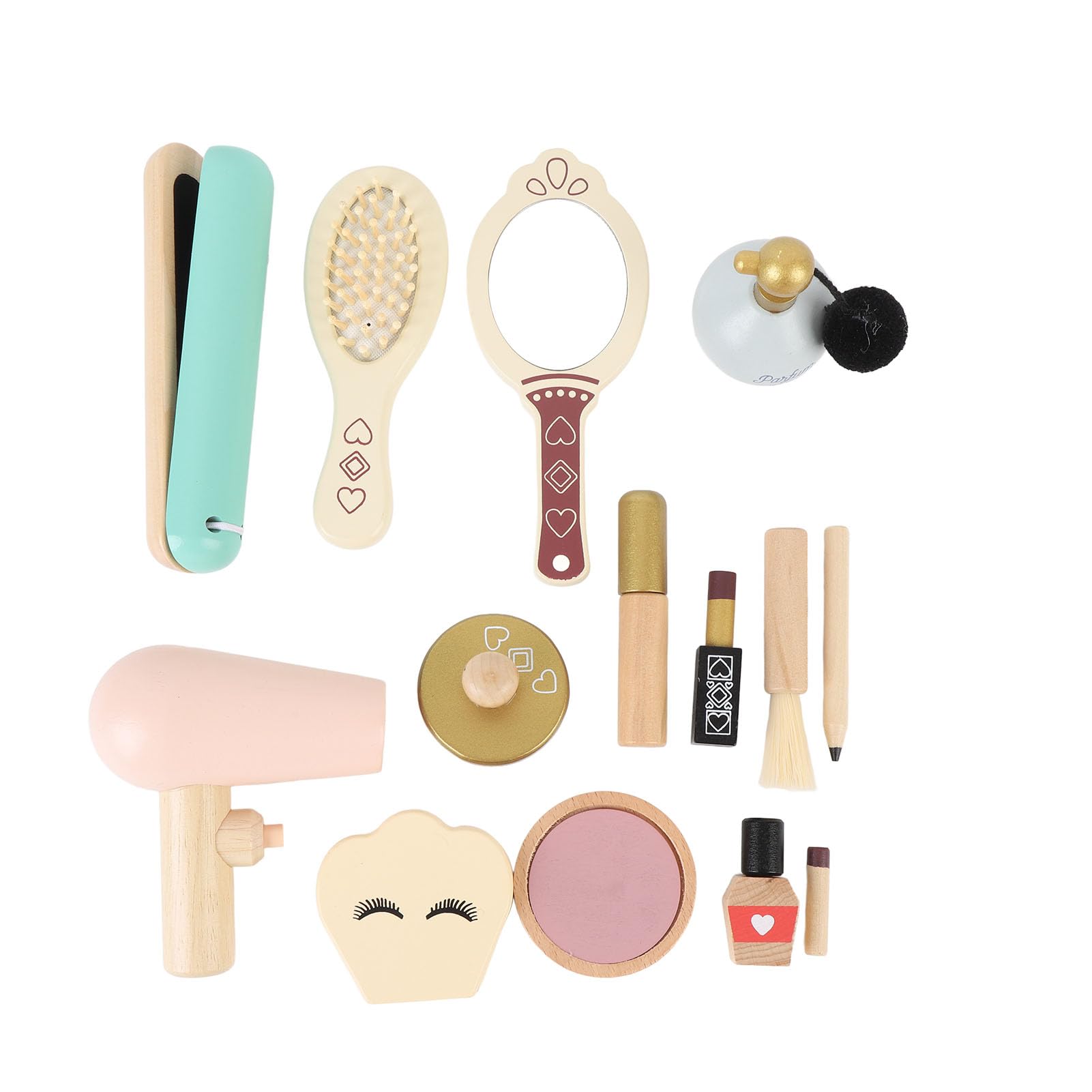 CHICIRIS Set di Giocattoli per il Trucco in Legno per Bambini, Kit di