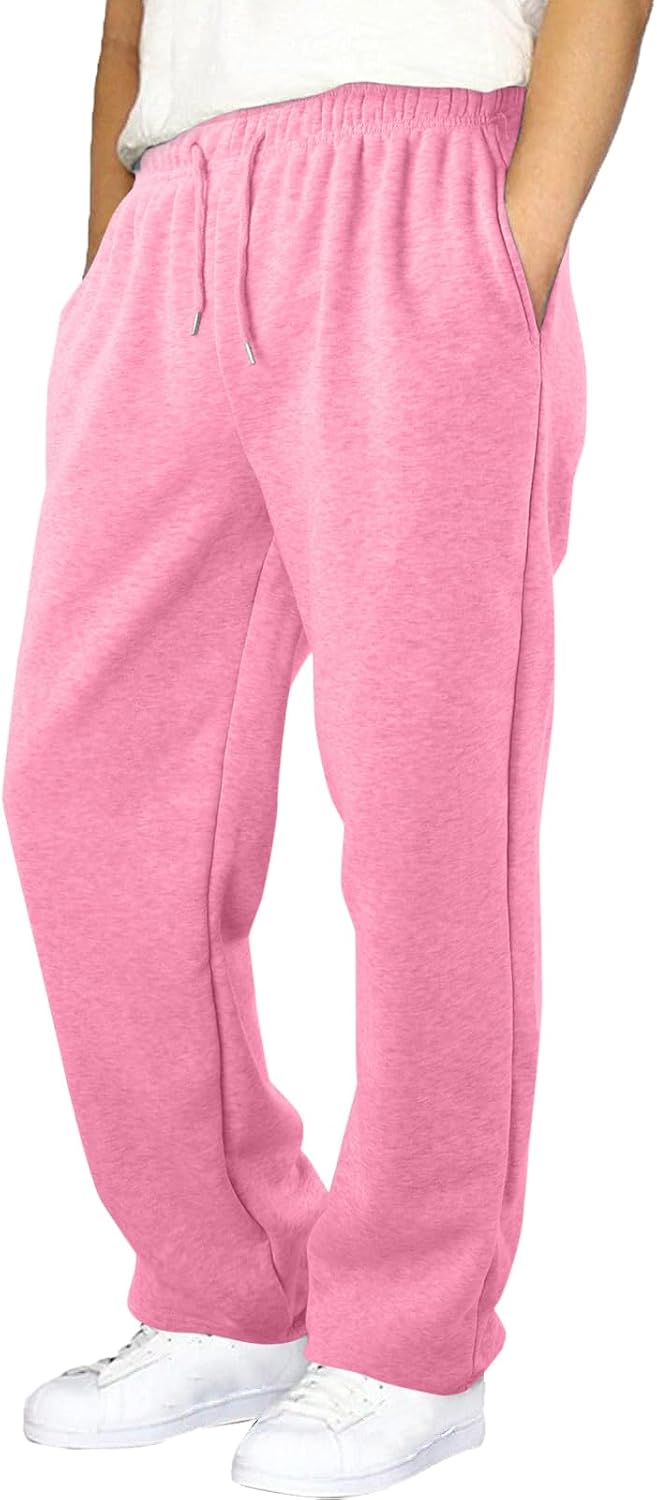 Cargo Sweatpants for Men 2026 Trendy Stretch Elastic Waist Jogger Pants Warm Fleece Pants Cozy Baggy Sports Trousers