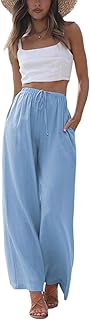 Faleave Women's flowy wide leg palazzo pants