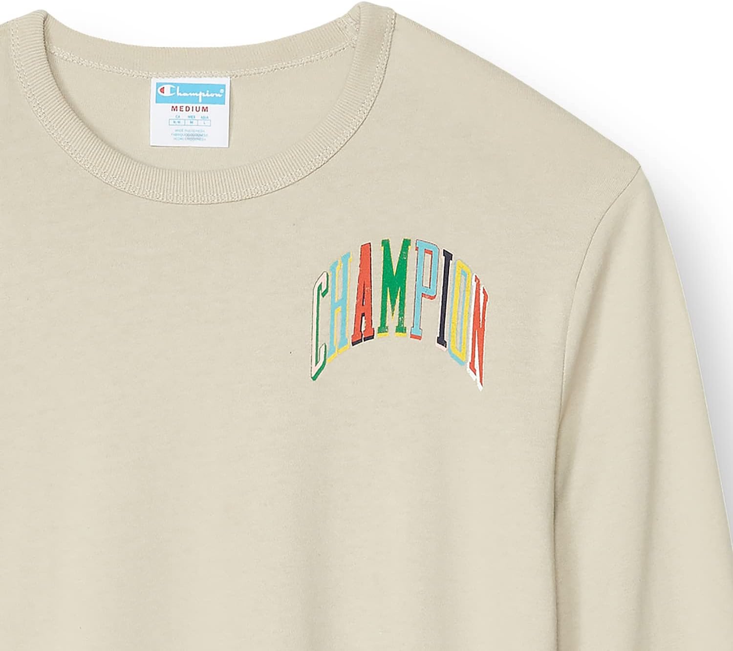 Champion Women's Boyfriend Long Sleeve Tee, Oversized Long Sleeve T-Shirt for Women, Women's Cotton Long Sleeve Tee - Image 3