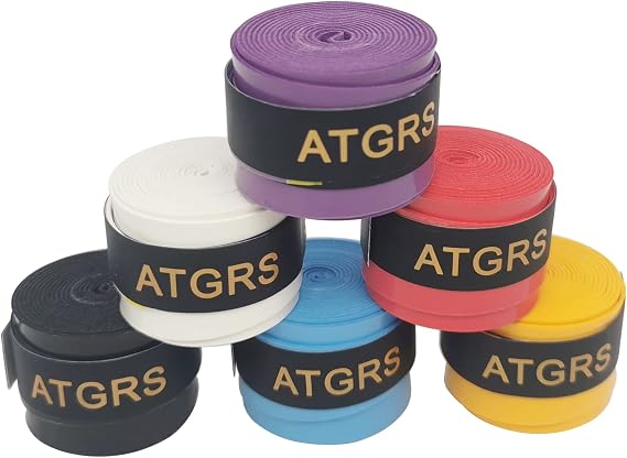 Tennis Racket Grip,Tacky Overgrips Tape Absorb Moisture Badminton Handle Frosted Anti-Slip Overgrip for Racquet Pickleball 6 Pack (Tacky-Multicolor 6pcs)
